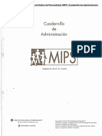 Millon, T. (1997). El inventario de Estilos de Personalidad. MIPS. Cuadernillo de administración. (1) (2)
