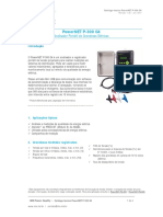 Analisador portátil PowerNET P-300 G4 medições qualidade energia