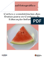 Cortes e consistências seguras de frutas para CEEIs