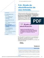 5.4. - Grado de Electrificación de Una Vivienda