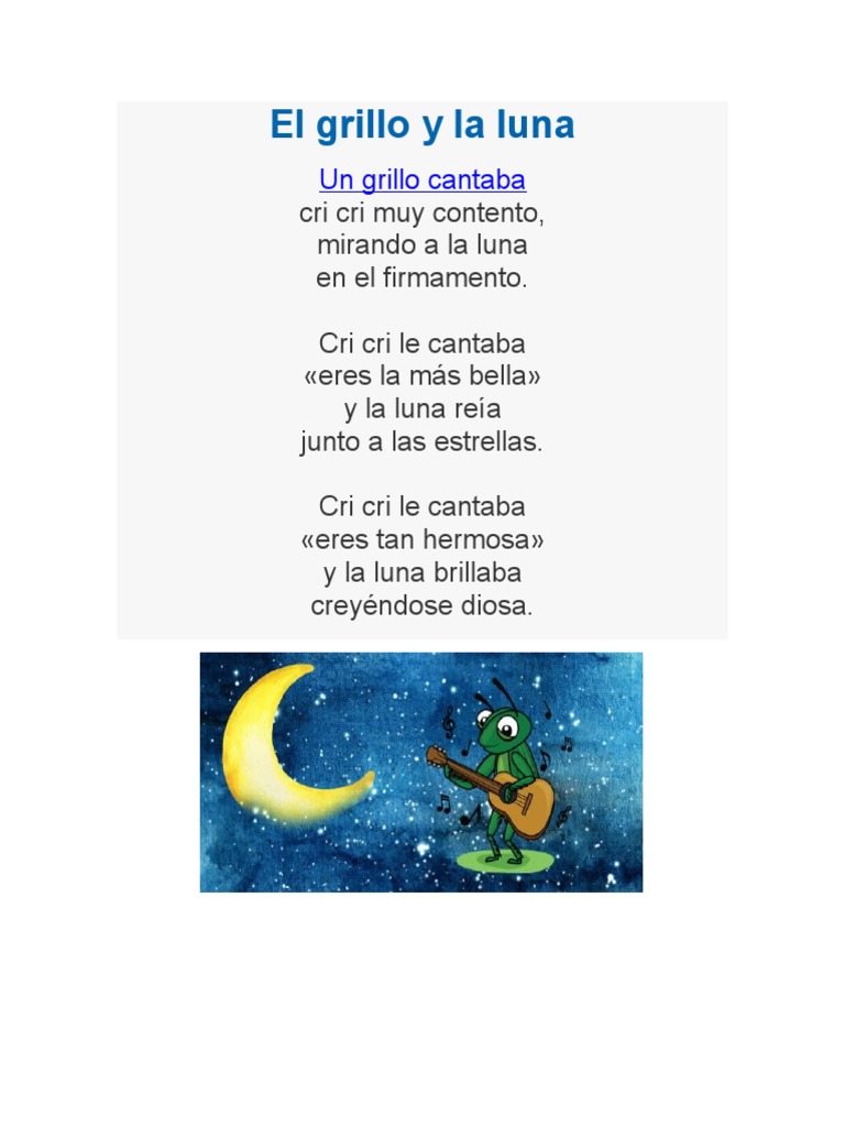 El Grillo y La Luna | PDF