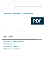 Introduction to Software Architecture