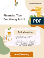 Brown Green Playful Illustrative Financial Tips Presentation
