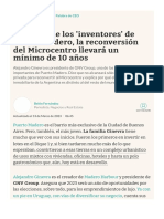 Para Uno de Los 'Inventores' de Puerto Madero, La Reconversión Del Microcentro Llevará Un Mínimo de 10 Años - El Cronista