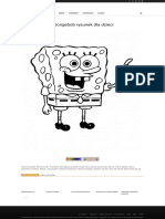 Kolorowanka Spongebob Rysunek Dla Dzieci Do Druku I Online PDF