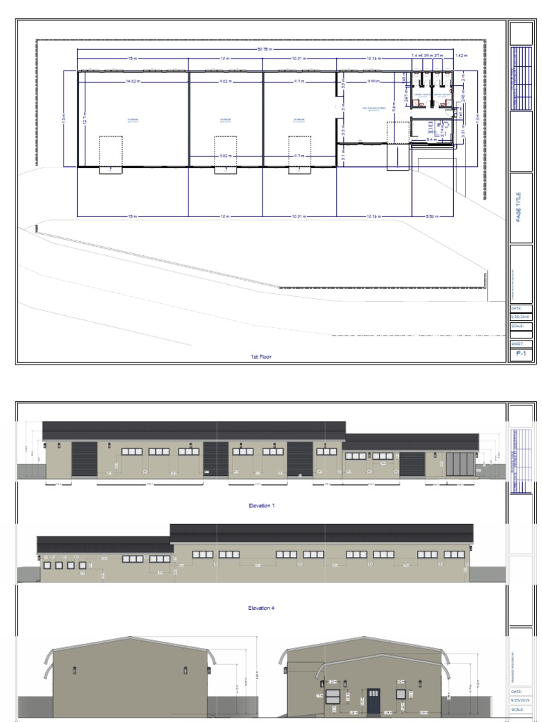 Warehouse Floor + Elevation Plan | PDF