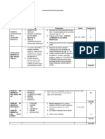 PLANIFICACION DE EVALUACIONES Tutoria