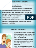 Clases de Esposos y Esposas