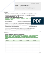 Klassenarbeit - Grammatik