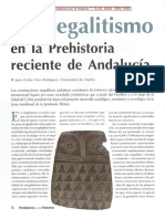 El Megalitismo en La Prehistoria Recient