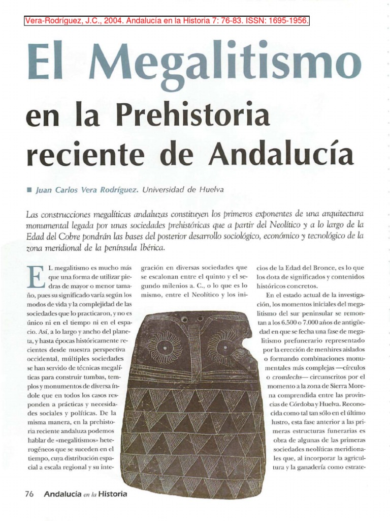 El Megalitismo en La Prehistoria Recient | PDF | Arqueología