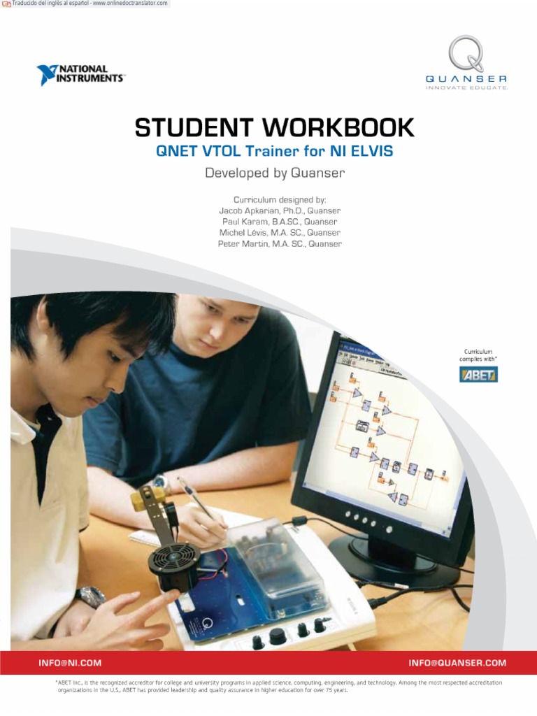 QNET VTOL Lab Workbook (Student) .En - Es PDF | Descargar gratis PDF ...