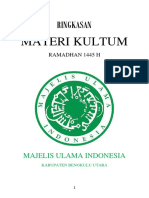 Buku Ringkasan Kultum Ramadhan 1445 H (2023 M)