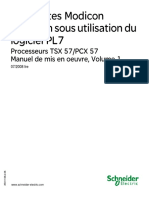 Automates Modicon Premium Sous Utilisation Du Logiciel PL7: Processeurs TSX 57/PCX 57 Manuel de Mis en Oeuvre, Volume 1