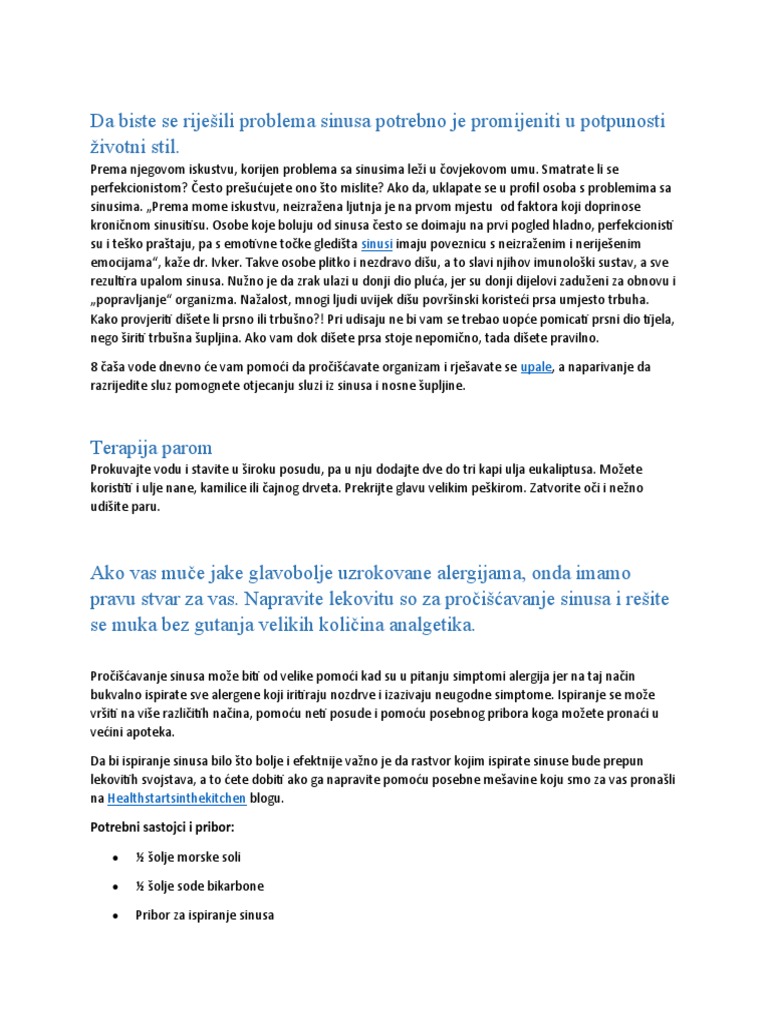 Sinusi | PDF