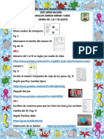 Actividades Semana Del 2 Al 6 de Agosto