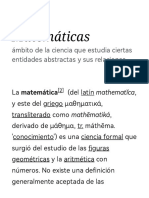 Matemáticas - Wikipedia, La Enciclopedia Libre