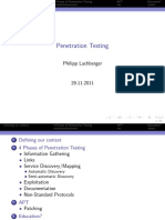 Penetration Testing Philipp Lachberger