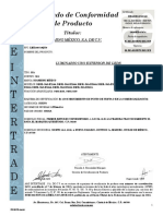 S5A NOM 003 Certificado PDF