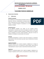 Especificaciones Técnicas Pacora