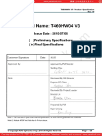 Panel AUO T460HW04 V3 0 (DS)