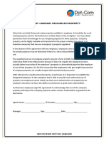 Misuse of Company Resources PDF