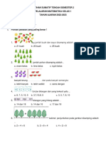 LATIHAN SUMATIF TENGAH SEMESTER 2 MTK Kls 1 PDF