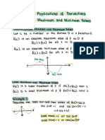 Derivatives applications maximum minimum