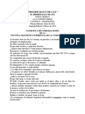 Primer Rayo de Luz, PDF, Jesús