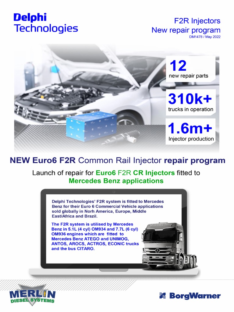 DM1478 - Delphi Technologies Euro6 F2R Injector Repair Launch - Merlogo ...