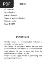 5.input Output Devices and Memory