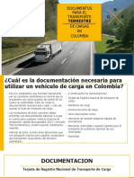 Documentación necesaria para el transporte terrestre de cargas en Colombia
