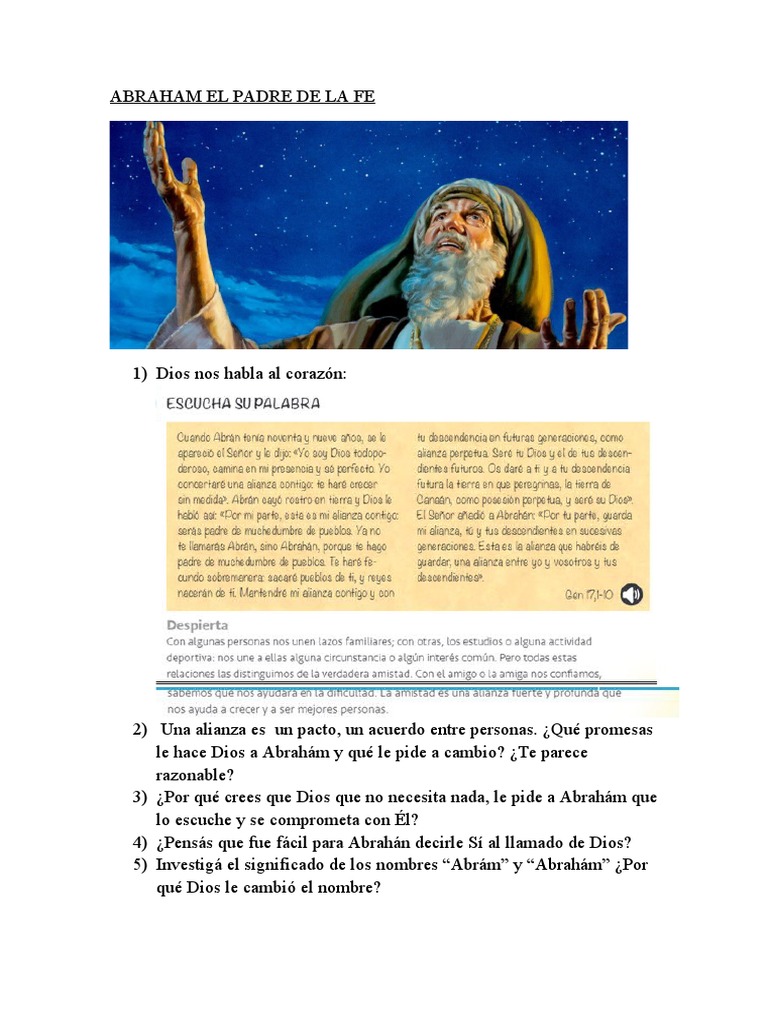 Abraham El Padre de La Fe | PDF | Religión y espiritualidad