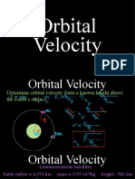 Orbital Velocity Calculation for Communications Satellites