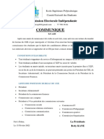 Communiqué CEI 00 PDF