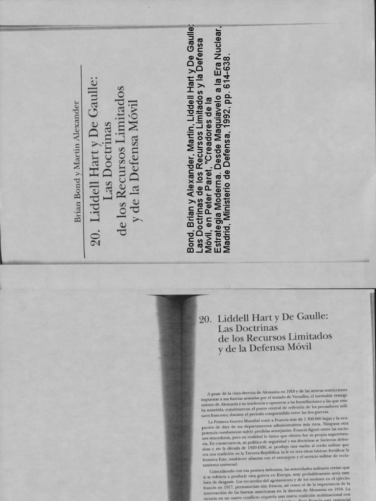 Liddell Hart y De Gaulle Estrategias Militares PDF