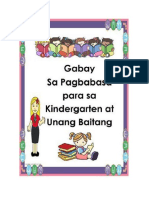 Gabay Sa Pagbabasa para Sa Kindergarten at Unang B