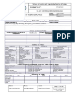 FT-SST-091 Formato Permiso de Trabajo en Alturas