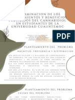 Determinacion de Los Conocimientos y Beneficios Del Cannabidiol en Estudiantes de La Universidad Cuauhtemoc