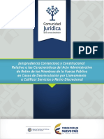 Jurisprudencia Contenciosa y Constitucional Relativa A Las Caracteristicas Del Acto Administrativo Del PDF