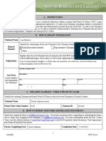 Add Substitute Claimant Form