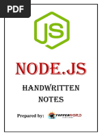 Nodejs Handwritten Notes 