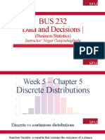 Week 5 Discrete Distribution - Binomial