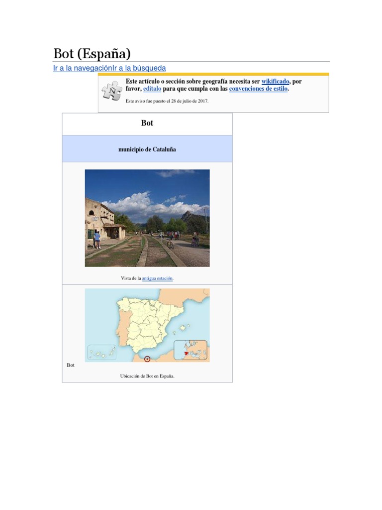 Bot (España) | PDF | Viajes y turismo
