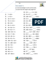 Place value tenths worksheet answers