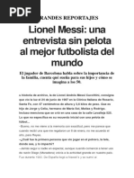 Entrevista a Lionel Messi: Preguntas y Respuestas | PDF | Lionel Messi ...