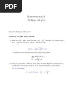 Macroeconomics 1 PS3 Solution PDF