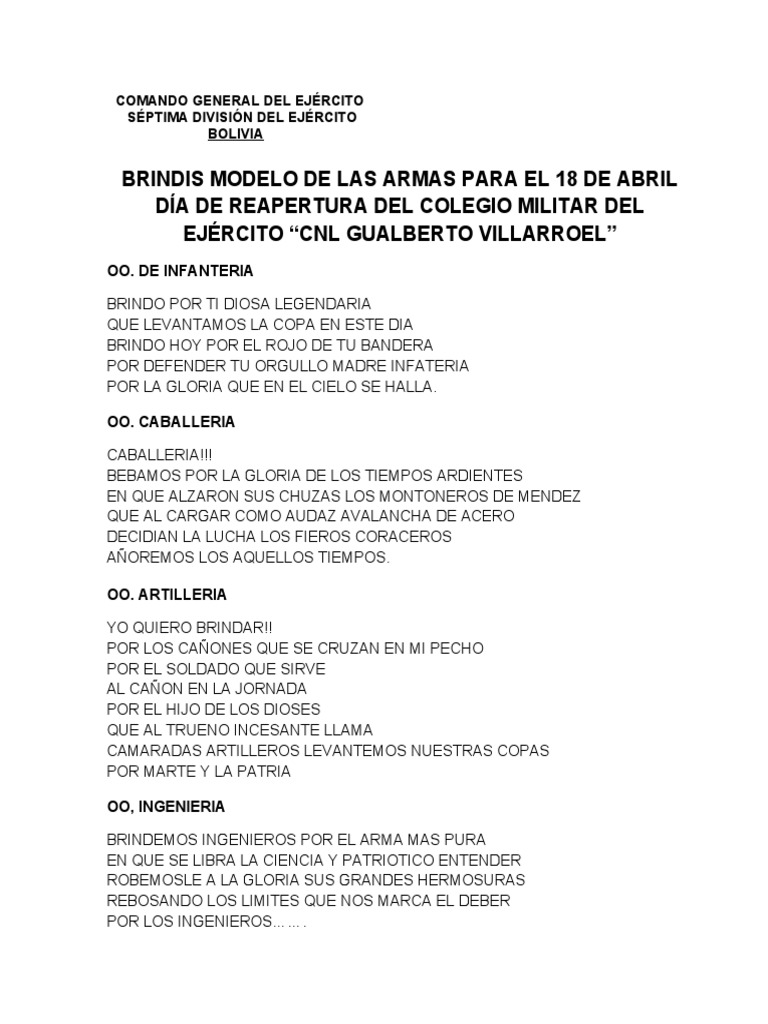 Brindis de Las Armas PDF