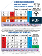 +calendario Hebreo Religioso 2023 PDF