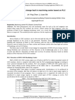 Application of Tool Change Fault in Machining Center Based On PLC